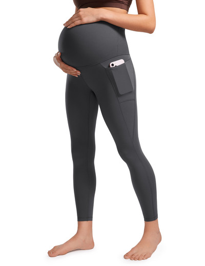 Naiste 25-tollised taskutega Butterluxe rasedad säärised – Treeningu Activewear Jooga Raseduspüksid üle kõhu, Butterluxe, pehmed