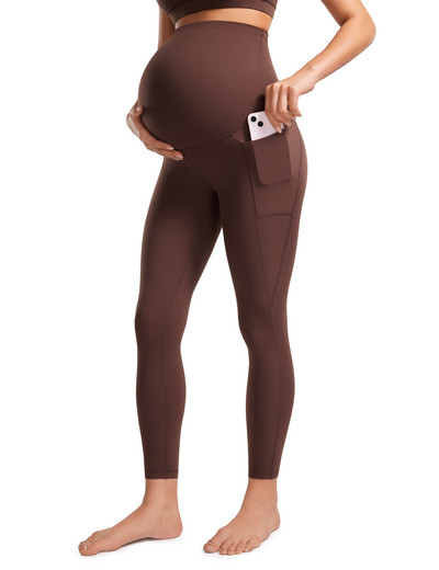 Naiste 25-tollised taskutega Butterluxe rasedad säärised – Treeningu Activewear Jooga Raseduspüksid üle kõhu, Butterluxe, pehmed