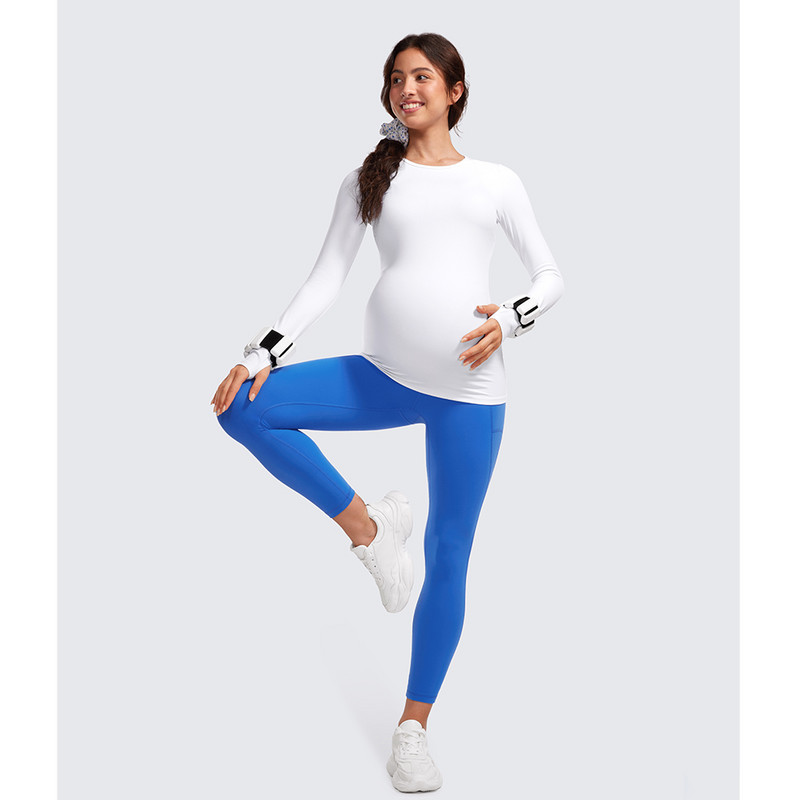 Naiste 25-tollised taskutega Butterluxe rasedad säärised – Treeningu Activewear Jooga Raseduspüksid üle kõhu, Butterluxe, pehmed