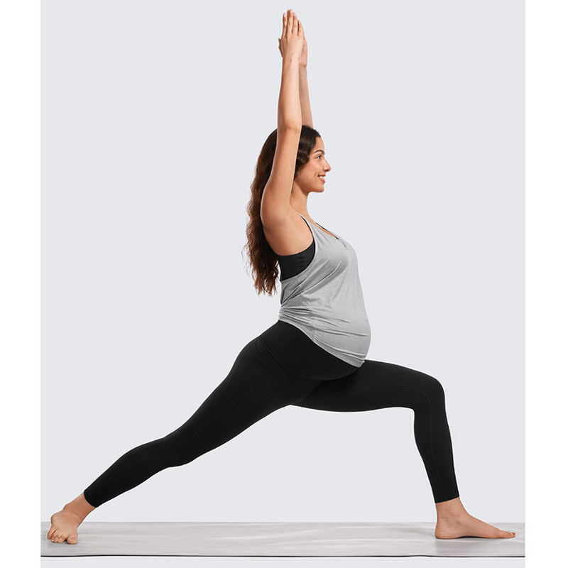 Naiste 25-tollised taskutega Butterluxe rasedad säärised – Treeningu Activewear Jooga Raseduspüksid üle kõhu, Butterluxe, pehmed