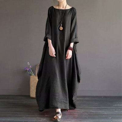 Lanena haljina za trudnice Proljeće Jesen Ženska lažna dvodijelna haljina Haljina dugih rukava Vestidos Odjeća za trudnice, velika veličina