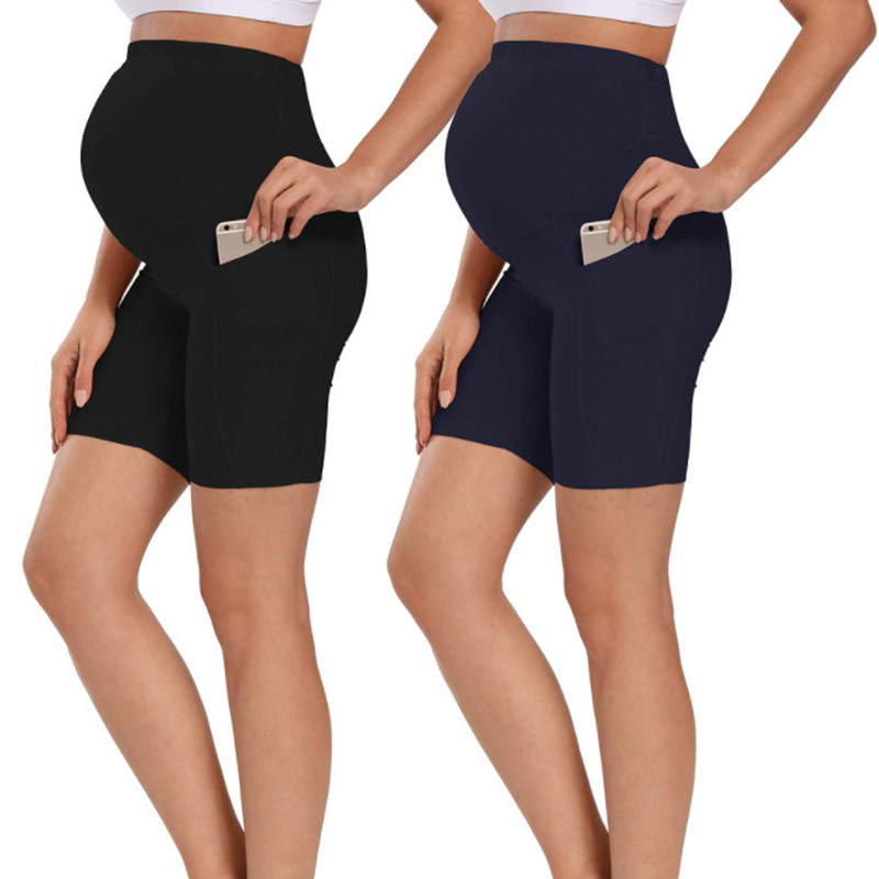 Ljetne tajice za trudnice Ženske Mini Yoga Fitnes Sportske Hlače za trudnice s visokim strukom Uske modne kratke hlače