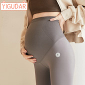 Grūtnieču legingi virs vēdera Grūtniecības fotosesijas bikses Rudens ziemas treniņš Bikses modes grūtnieču apģērbs