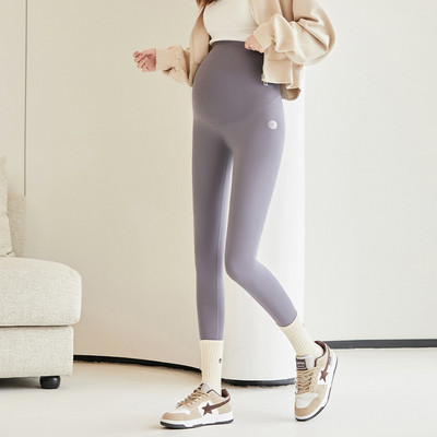 Grūtnieču legingi virs vēdera Grūtniecības fotosesijas bikses Rudens ziemas treniņš Bikses modes grūtnieču apģērbs