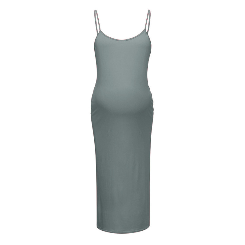 Grūtnieču apģērbi Sievietēm Vasaras Grūtniecēm Grūtniecēm O kakla Mini Tunika Kleita Sieviešu Ikdienišķs Solidrs Sundress