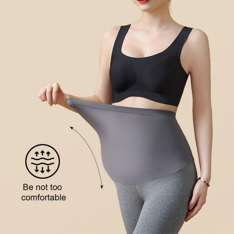 Tajice za trudnice Uska odjeća za trudnice Visoki struk Pletene tajice za trudnice Podrška za trbuh Pletene tajice Hlače za oblikovanje tijela