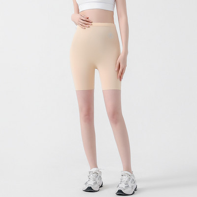 Nyári terhes női rövidnadrág alsó három nadrág bőr nyom nélküli alsó vékony divatos nagy méretű külső viselet anya nadrág