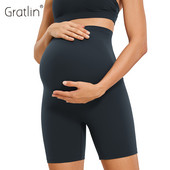 Naiste 6-tollised Butterluxe rasedad lühikesed püksid üle kõhu – võipehmed, ülikõrge vöökohaga treeningud Aktiivne riietus Jooga Raseduspüksid Sport