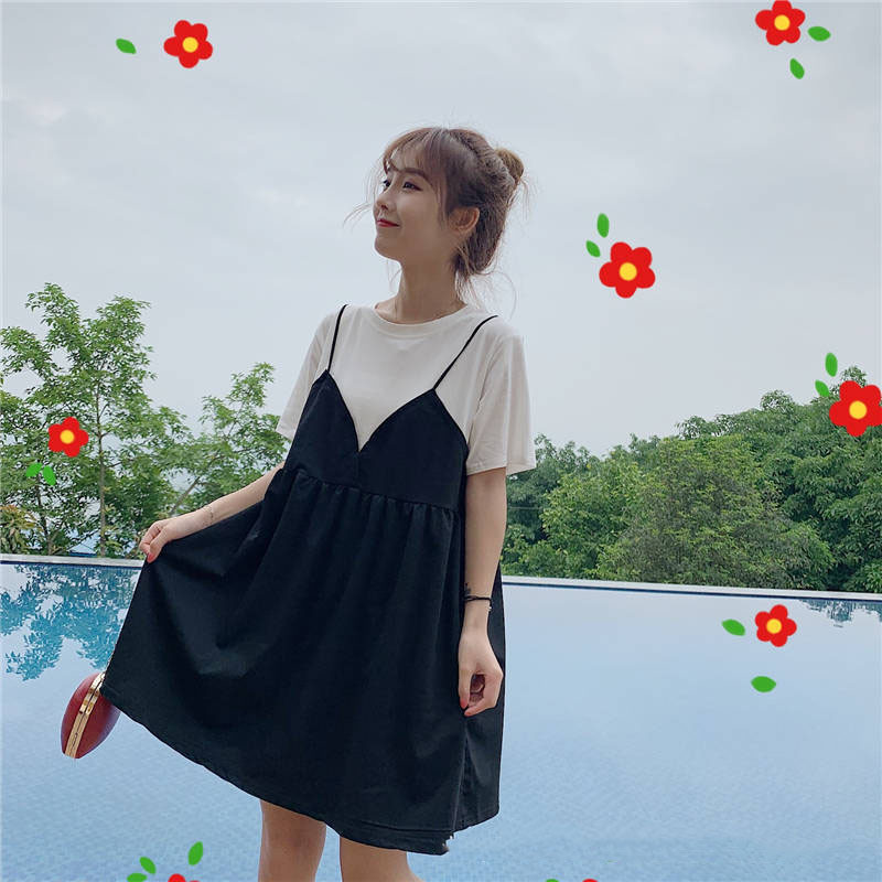 Naiste Rasedate Kleidid Suvised Must valged Riided Kandke Soild A Line Lahtine kleit Lühikeste varrukatega Raseda Riided Femme