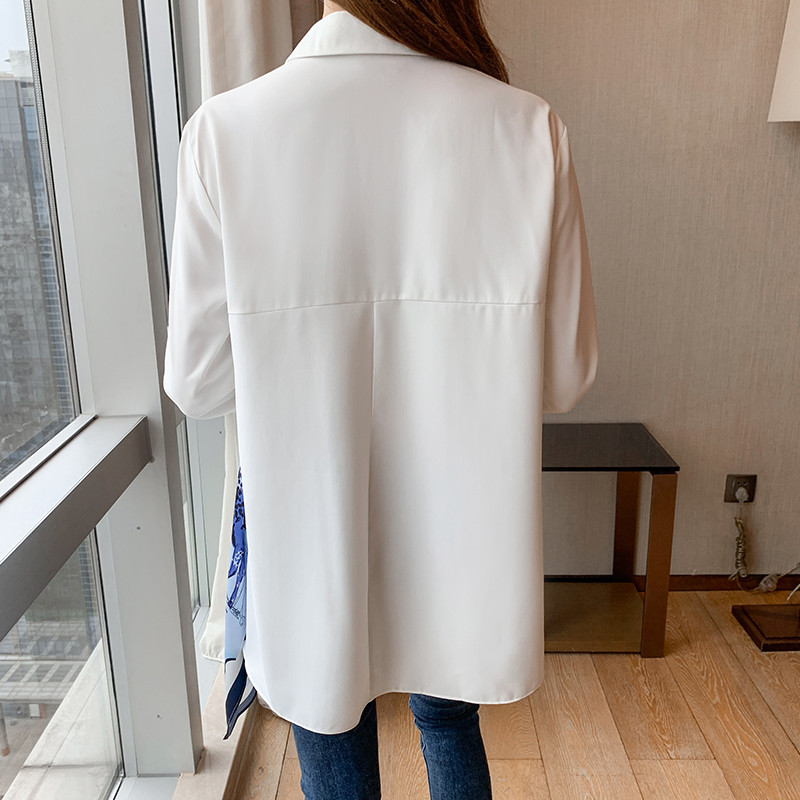 alkalmi laza Női blúzok Divatnyomtató női ingek 2021 tavaszi őszi hosszú ujjú ingek felsők Blusas Mujer