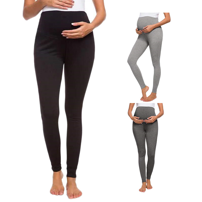 Trudničke hlače Trudničke jednobojne rastezljive uske uske tajice Trudničke hlače