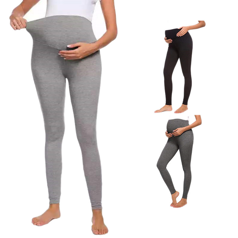 Trudničke hlače Trudničke jednobojne rastezljive uske uske tajice Trudničke hlače