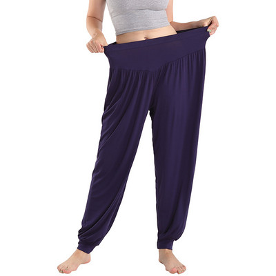 Lielizmēra 5XL 6XL pidžamas sievietēm Ikdienas brīvs modāls guļamveļa bikses pavasaris vasara elastīgs jostasvietas apakšstilba mājas apģērbs