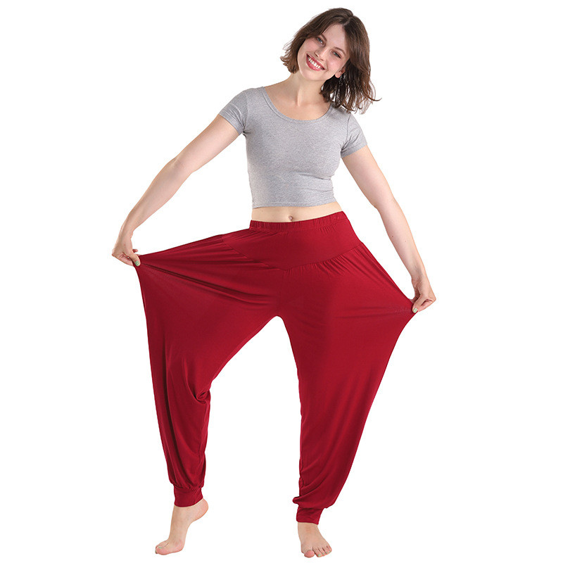 Lielizmēra 5XL 6XL pidžamas sievietēm Ikdienas brīvs modāls guļamveļa bikses pavasaris vasara elastīgs jostasvietas apakšstilba mājas apģērbs