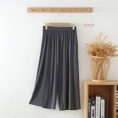 Novi ljetni ženski novi proizvod za 2023. Ženski capri pamučni hlače širokih nogavica Ice Silk Casual Capri kućne hlače Kratke hlače Udobne