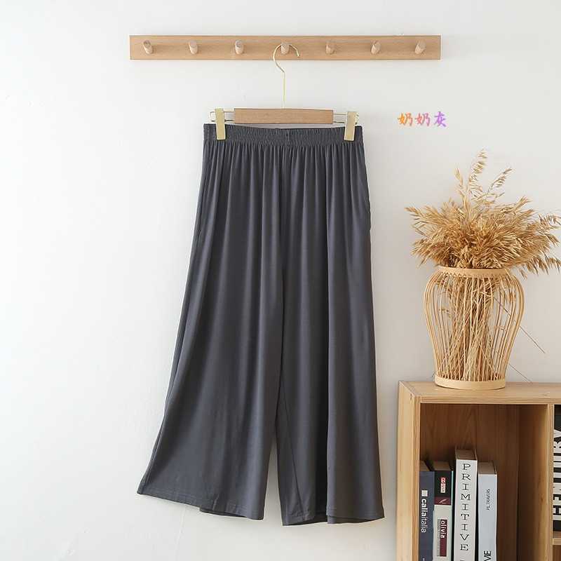Novi ljetni ženski novi proizvod za 2023. Ženski capri pamučni hlače širokih nogavica Ice Silk Casual Capri kućne hlače Kratke hlače Udobne