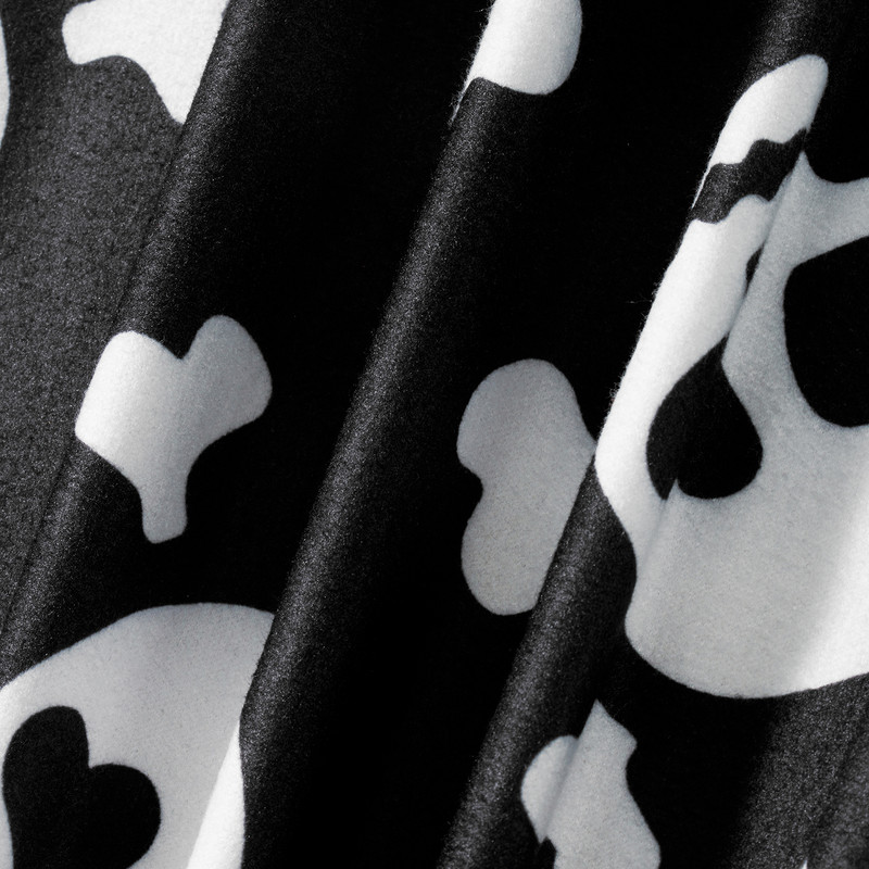 Combhasaki ženske nejasne pidžama hlače za spavanje s printom lubanje, duge hlače s elastičnim strukom, zadebljane donje hlače za noć vještica