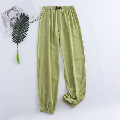 Pantaloni noi de primăvară și vară de damă 100% viscoză picior + drept casual, respirabil, comozi, pantaloni de dormit de acasă, drăguț