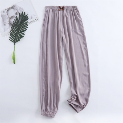 Pantaloni noi de primăvară și vară de damă 100% viscoză picior + drept casual, respirabil, comozi, pantaloni de dormit de acasă, drăguț