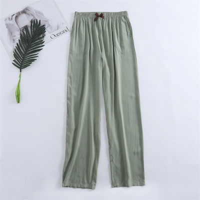 Pantaloni noi de primăvară și vară de damă 100% viscoză picior + drept casual, respirabil, comozi, pantaloni de dormit de acasă, drăguț