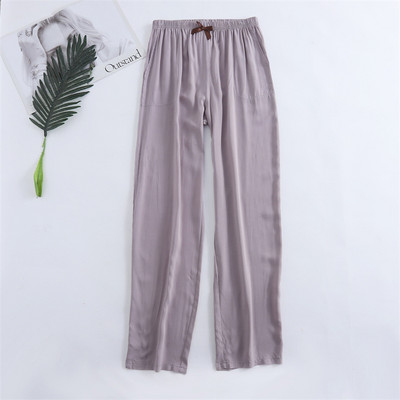 Pantaloni noi de primăvară și vară de damă 100% viscoză picior + drept casual, respirabil, comozi, pantaloni de dormit de acasă, drăguț