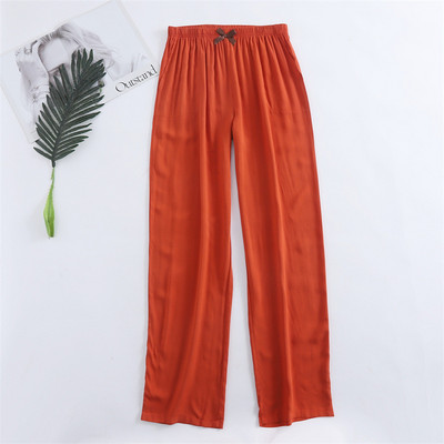 Pantaloni noi de primăvară și vară de damă 100% viscoză picior + drept casual, respirabil, comozi, pantaloni de dormit de acasă, drăguț