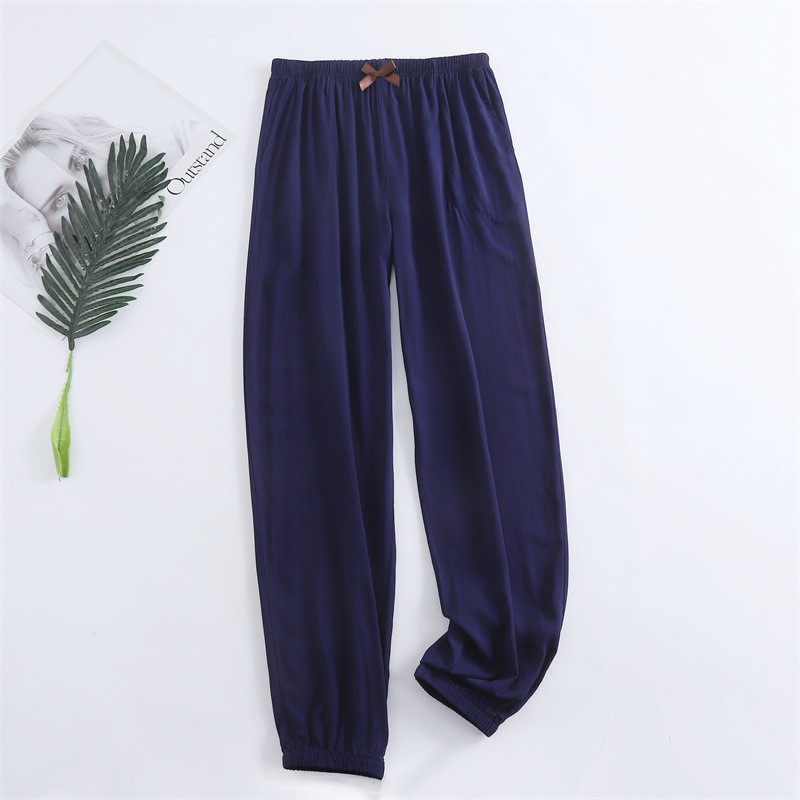 Pantaloni noi de primăvară și vară de damă 100% viscoză picior + drept casual, respirabil, comozi, pantaloni de dormit de acasă, drăguț