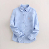 Bluze pentru femei de marcă Cămăși 2023 Nou Alb Albastru Broderie în stil casual Cămăși cu mânecă lungă Topuri pentru femei Bluza în stil artistic