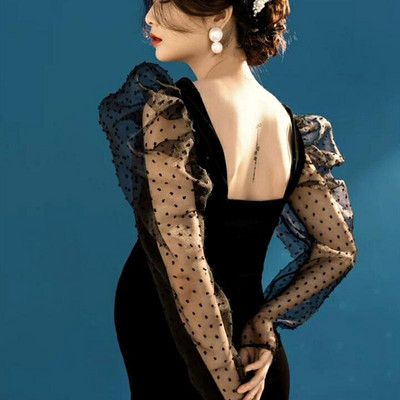 Rochii maxi de maternitate din dantelă pentru femei noi de toamnă, fotografii fanteziste, rochii de seară gravide, accesorii fotografice, îmbrăcăminte de maternitate