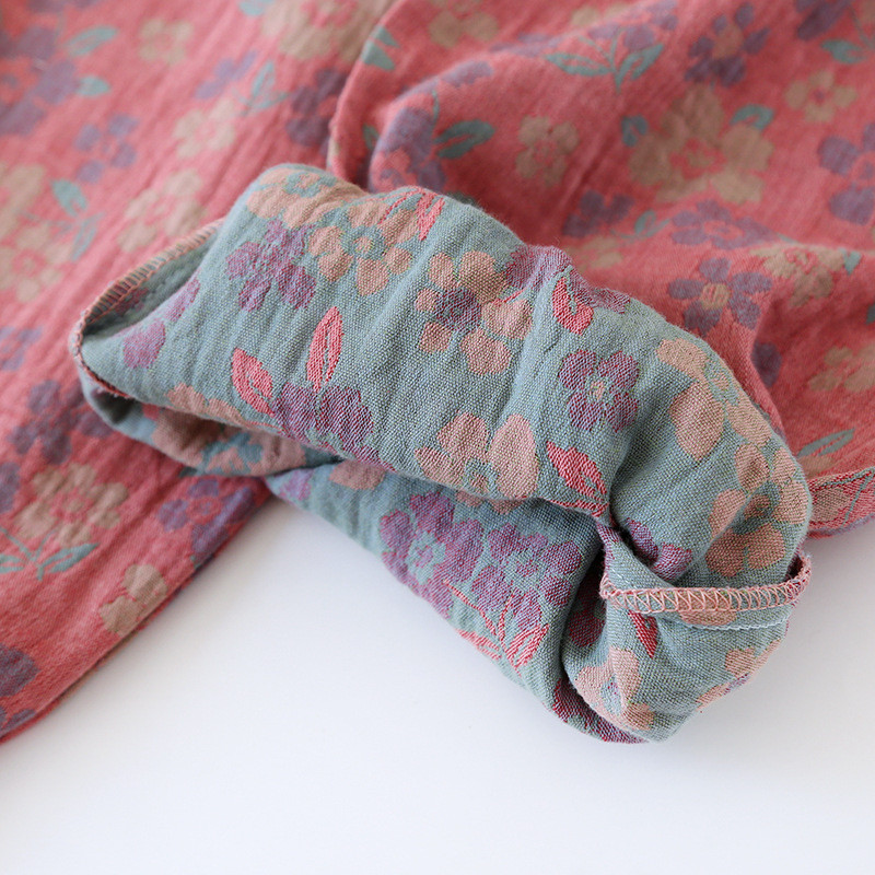 2024. gada pavasaris/vasara, jaunas sieviešu guļambikses, 100% kokvilna, žakarda, jaukas un svaigas ziedu bikses, brīvas, noslēdzamas mājas bikses sievietēm