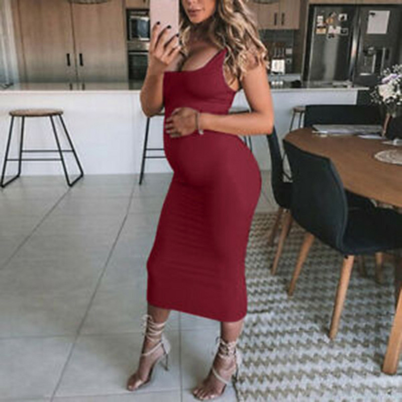 Sieviešu kleita grūtniecēm un grūtnieču apģērbi grūtniecēm, masīvi bez piedurknēm, ikdienas mīkstas vestes