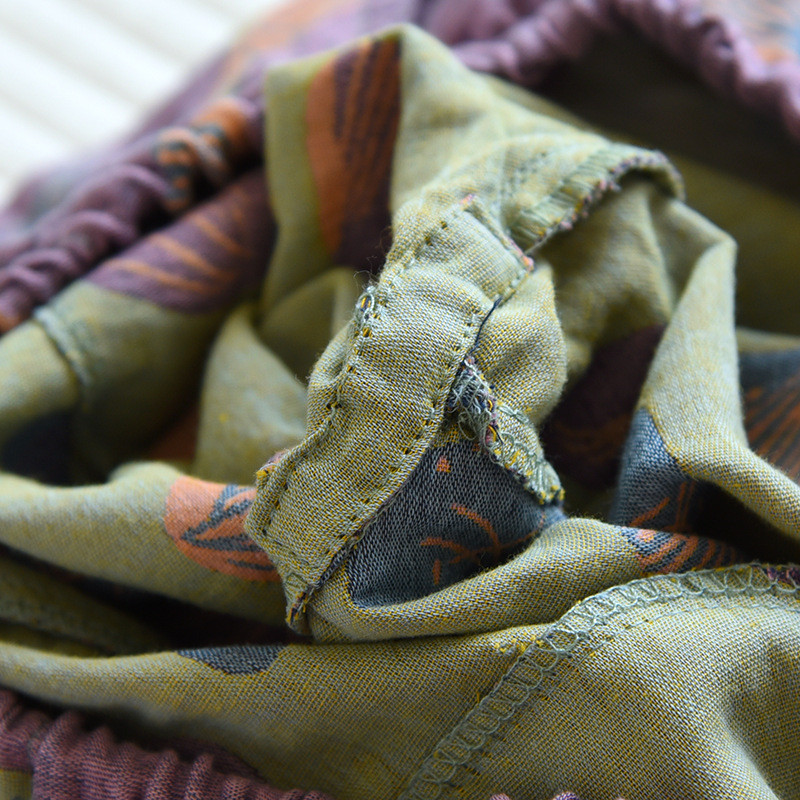 2024. gada jaunas sieviešu pavasara un rudens japāņu bikses ar 100% kokvilnas guļambikses. Sieviešu plānas tuvplāna bikses, brīvas mājas bikses