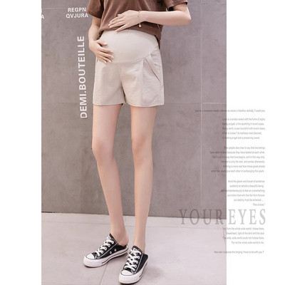 Vasarinė medvilnė Nėščioms Pilvo trumpos kelnės nėščiosioms Šortai Nėštumo trumpos kelnės Reguliuojami pilvo drabužiai Korėjietiško stiliaus