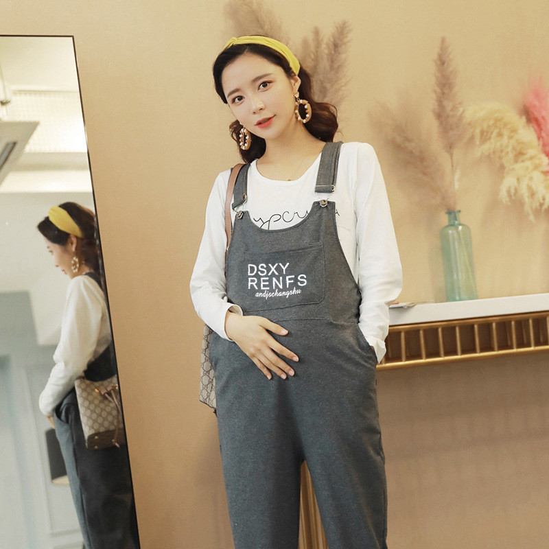 Kevad-sügis rasedate püksid rinnatükk, velvetist püksid Jumpsuit Rasedad riided rasedatele naiste kombinesoon Roupa Gestante