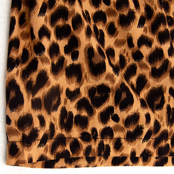 Sexy Leopard Print Sleep Bottoms Γυναικεία Σορτς Πυτζάμα που αναπνέει σε Plus μέγεθος με μαλακή βισκόζη για νυχτικά Sleepwear Plus S-3XL