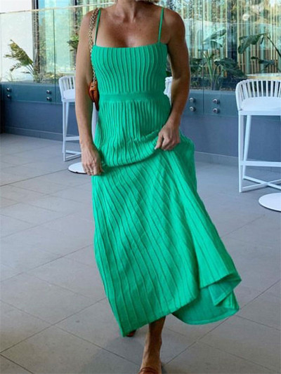 Tossy hát nélküli bordás maxi ruha nőknek Nyári Új Ünnepi Party Stretch Magas derekú Bodycon Kismamaruhák Kötött napruha