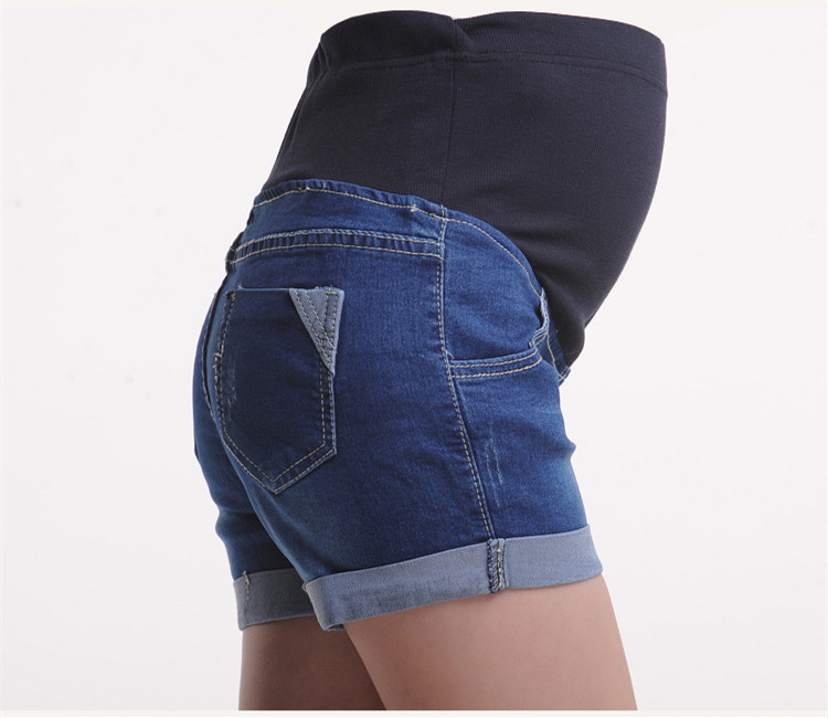 Kuumad rasedate lühikesed püksid kõrge vöökohaga elastsed rasedusteksapüksid suvised lühikesed teksad rasedatele Mood kevadriided