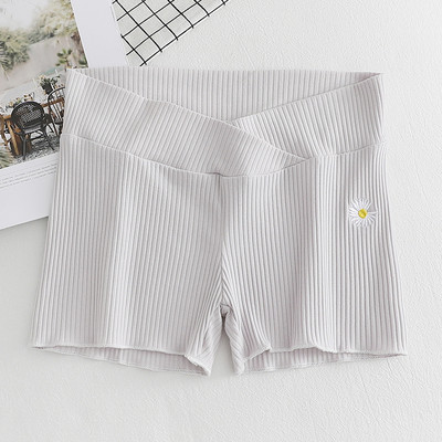 2024 Καλοκαίρι Έγκυες Σορτς κοιλιάς Εγκυμοσύνη Χαμηλόμεση Φαρδιά αθλητικά παντελόνια Κέντημα μόδας Σορτς εγκυμοσύνης