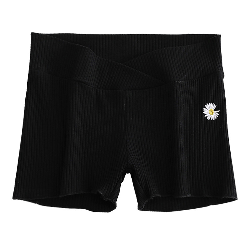 2024 Καλοκαίρι Έγκυες Σορτς κοιλιάς Εγκυμοσύνη Χαμηλόμεση Φαρδιά αθλητικά παντελόνια Κέντημα μόδας Σορτς εγκυμοσύνης