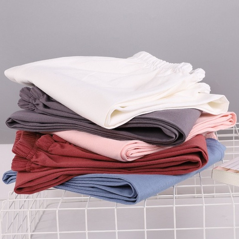 Új 100% pamut vékony, bő nagyméretű pizsama nadrág Női alsónadrág nyári otthoni nadrág Női nadrág Alkalmi puha hálóruha