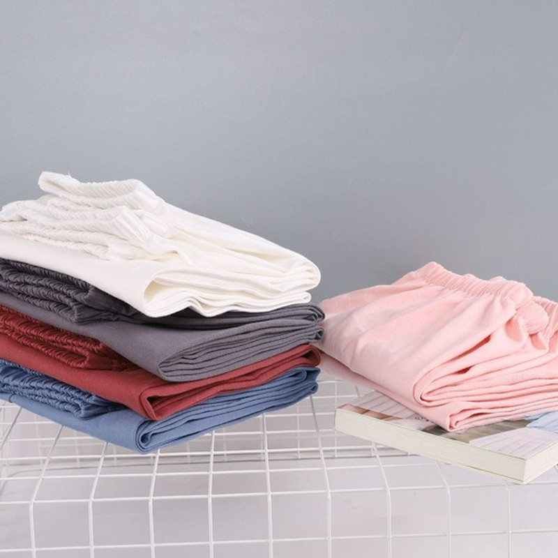 Új 100% pamut vékony, bő nagyméretű pizsama nadrág Női alsónadrág nyári otthoni nadrág Női nadrág Alkalmi puha hálóruha