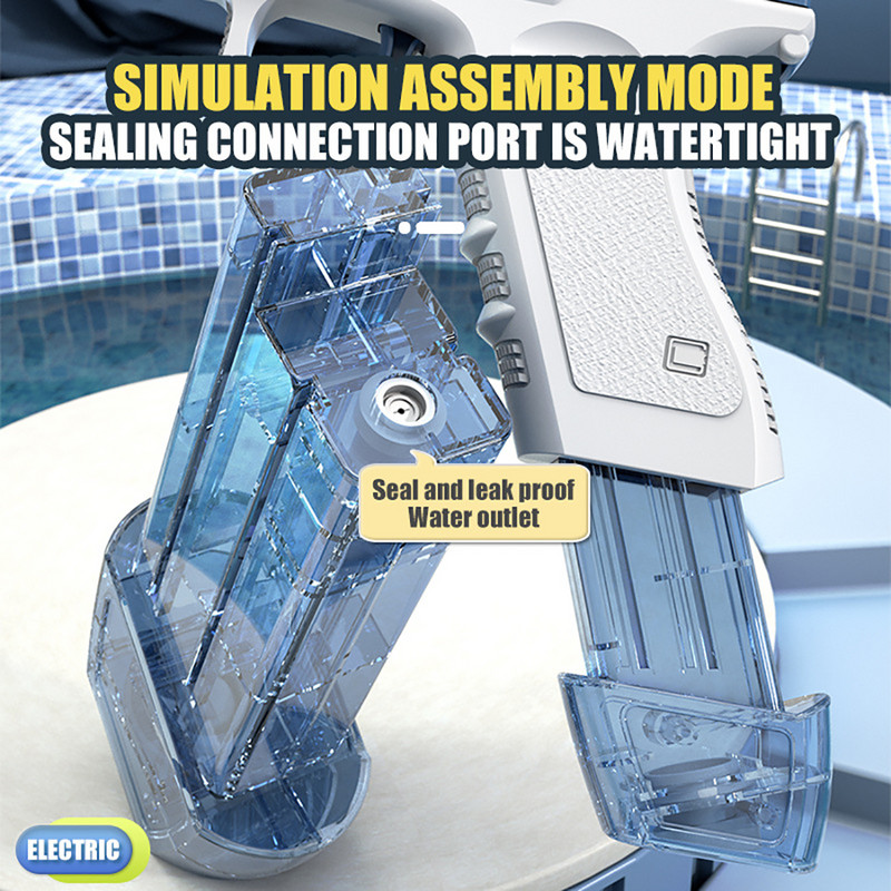 Elektriniai vandens pistoletai žaislai sprogsta Vaikiški aukšto slėgio stipriai įkraunami energija vandens automatinis vandens purškimas vaikiški žaisliniai ginklai