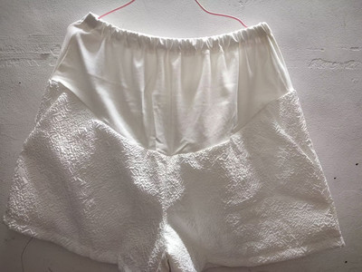 2024. aasta suvised rasedate kõhupüksid, lühikesed disainiga kõrge vöökohaga laiad jalad Rasedatele naistele Empired lühikesed püksid Raseduse lahtised Dobby püksid