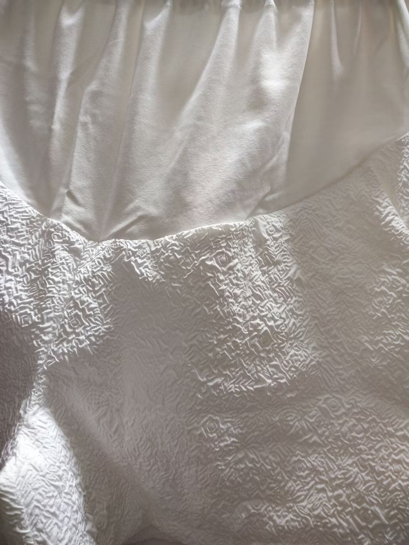 2024. aasta suvised rasedate kõhupüksid, lühikesed disainiga kõrge vöökohaga laiad jalad Rasedatele naistele Empired lühikesed püksid Raseduse lahtised Dobby püksid