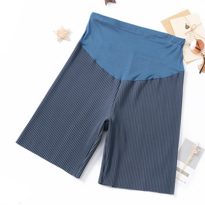 Jauni vasaras kroku šorti grūtniecēm ar augstu vidukli, vēderu platām kājām, brīvas drēbes grūtniecēm grūtniecības laikā, mājas apģērbs