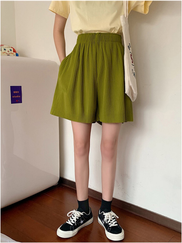 Jauni vasaras kroku šorti grūtniecēm ar augstu vidukli, vēderu platām kājām, brīvas drēbes grūtniecēm grūtniecības laikā, mājas apģērbs