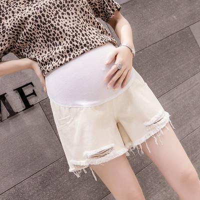 Suvised naised Rasedatele Lühikesed püksid Rasedus Lühikesed püksid Raseda Kõrge Vöökohaga Denim Suures Suuruses Pantalon Riided