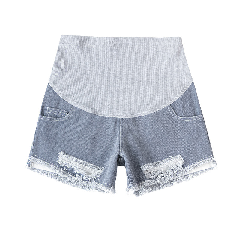 Suvised naised Rasedatele Lühikesed püksid Rasedus Lühikesed püksid Raseda Kõrge Vöökohaga Denim Suures Suuruses Pantalon Riided