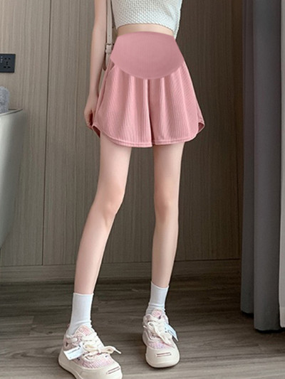 2024 ühevärviline suvine rasedajää siidist lühikesed püksid õhukesed lahtised vabaaja rasedad spordipüksid moes lühikesed püksid