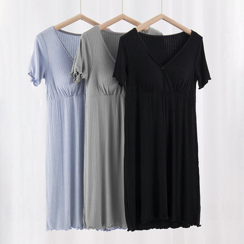 Mugav kleit rasedatele veniv naiste kleit Pehme tekstuuriga igapäevaselt kantav sünnitusjärgne imetamiskleit rasedatele